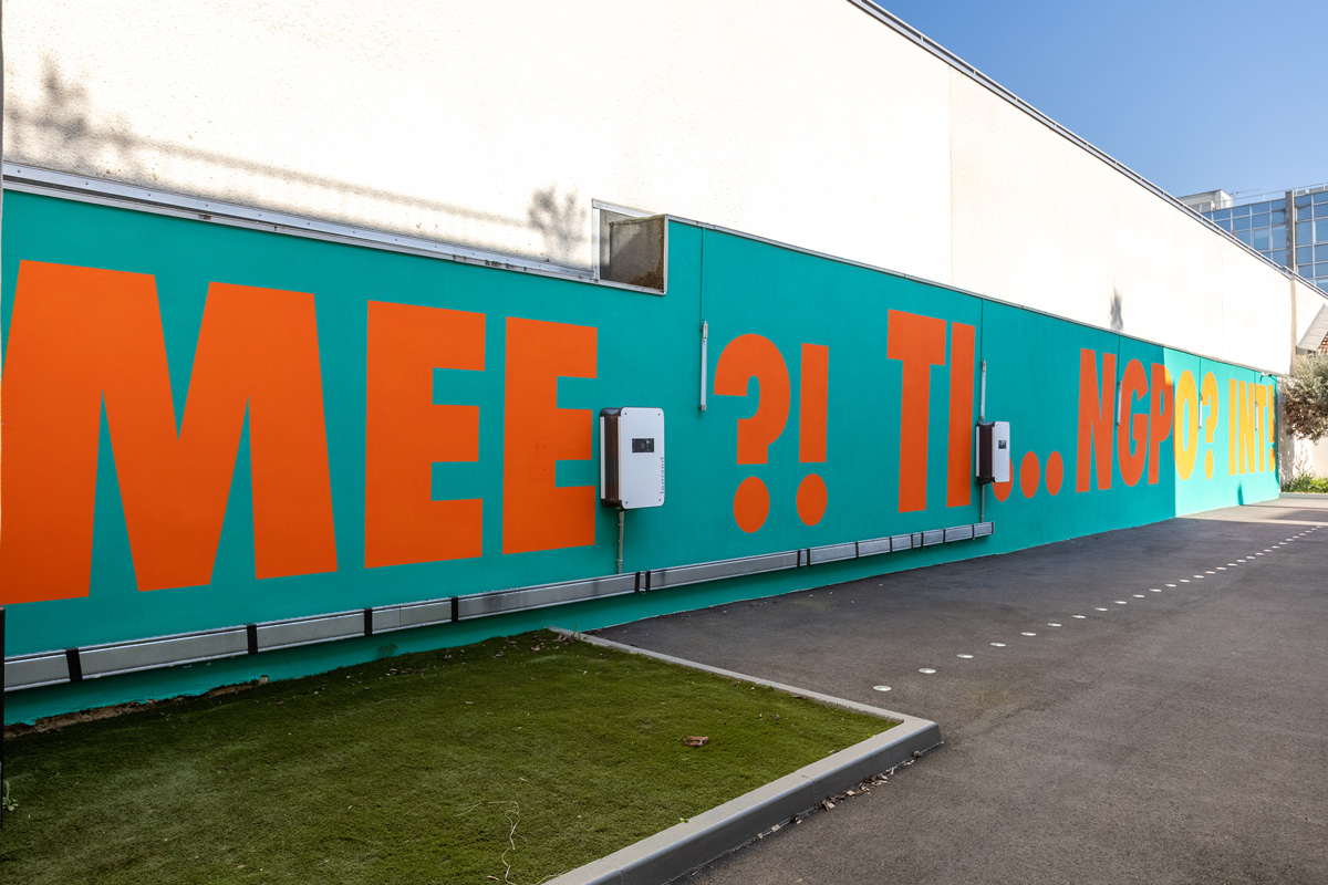 Elsa Werth, Meeting Point, 2022, wall painting_view7